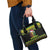 Jamaica Reggae Lion Christmas Shoulder Handbag Kente Pattern Meri Krismiss