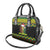 Jamaica Reggae Lion Christmas Shoulder Handbag Kente Pattern Meri Krismiss