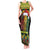 Jamaica Reggae Lion Christmas Tank Maxi Dress Kente Pattern Meri Krismiss - Wonder Print Shop