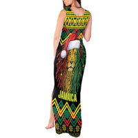 Jamaica Reggae Lion Christmas Tank Maxi Dress Kente Pattern Meri Krismiss - Wonder Print Shop