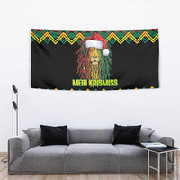 Jamaica Reggae Lion Christmas Tapestry Kente Pattern Meri Krismiss - Wonder Print Shop