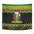 Jamaica Reggae Lion Christmas Tapestry Kente Pattern Meri Krismiss - Wonder Print Shop