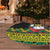 Jamaica Reggae Lion Christmas Tree Skirt Kente Pattern Meri Krismiss - Wonder Print Shop