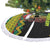 Jamaica Reggae Lion Christmas Tree Skirt Kente Pattern Meri Krismiss - Wonder Print Shop