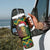 Jamaica Reggae Lion Christmas Tumbler With Handle Kente Pattern Meri Krismiss - Wonder Print Shop