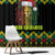 Jamaica Reggae Lion Christmas Window Curtain Kente Pattern Meri Krismiss - Wonder Print Shop