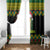 Jamaica Reggae Lion Christmas Window Curtain Kente Pattern Meri Krismiss - Wonder Print Shop