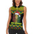 Jamaica Reggae Lion Christmas Women Sleeveless Polo Shirt Kente Pattern Meri Krismiss - Wonder Print Shop