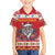 Personalized Romania Christmas Kid Hawaiian Shirt Eurasian Lynx With Peony Flowers - Wonder Print Shop