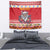Personalized Romania Christmas Tapestry Eurasian Lynx With Peony Flowers - Wonder Print Shop
