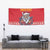Personalized Romania Christmas Tapestry Eurasian Lynx With Peony Flowers - Wonder Print Shop