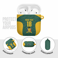 Custom South Africa Soccer AirPods Case Bafana Bafana Spirit African Pattern - Wonder Print Shop