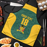 Custom South Africa Soccer Apron Bafana Bafana Spirit African Pattern - Wonder Print Shop