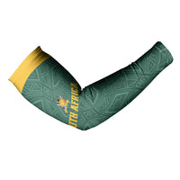 Custom South Africa Soccer Arm Sleeves Bafana Bafana Spirit African Pattern - Wonder Print Shop