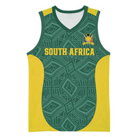 Custom South Africa Soccer Basketball Jersey Bafana Bafana Spirit African Pattern - Wonder Print Shop