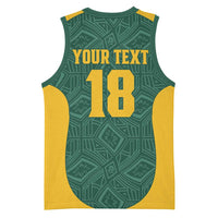 Custom South Africa Soccer Basketball Jersey Bafana Bafana Spirit African Pattern - Wonder Print Shop