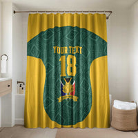 Custom South Africa Soccer Bathroom Set Bafana Bafana Spirit African Pattern - Wonder Print Shop