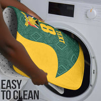 Custom South Africa Soccer Bathroom Set Bafana Bafana Spirit African Pattern - Wonder Print Shop