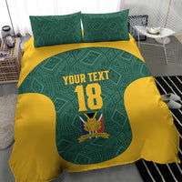 Custom South Africa Soccer Bedding Set Bafana Bafana Spirit African Pattern - Wonder Print Shop