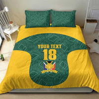 Custom South Africa Soccer Bedding Set Bafana Bafana Spirit African Pattern - Wonder Print Shop