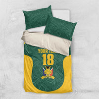 Custom South Africa Soccer Bedding Set Bafana Bafana Spirit African Pattern - Wonder Print Shop