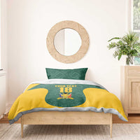 Custom South Africa Soccer Bedding Set Bafana Bafana Spirit African Pattern - Wonder Print Shop