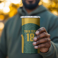 Custom South Africa Soccer 4 in 1 Can Cooler Tumbler Bafana Bafana Spirit African Pattern - Wonder Print Shop