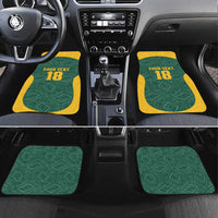 Custom South Africa Soccer Car Mats Bafana Bafana Spirit African Pattern - Wonder Print Shop