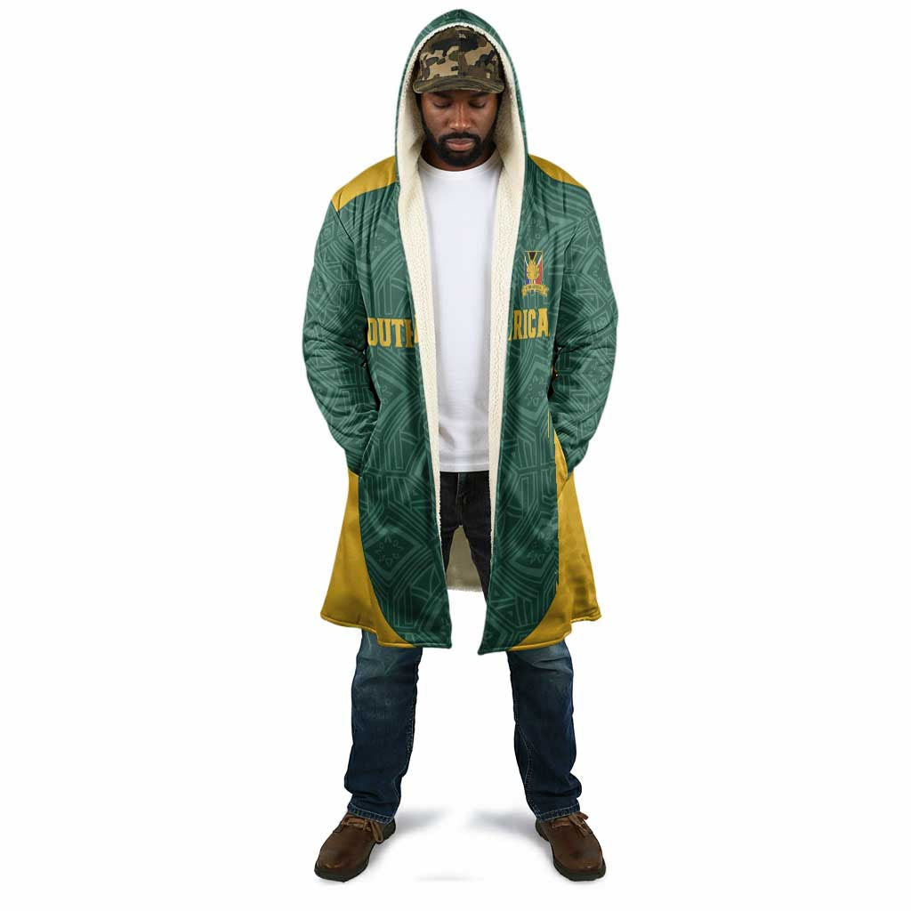 Custom South Africa Soccer Cloak Bafana Bafana Spirit African Pattern - Wonder Print Shop