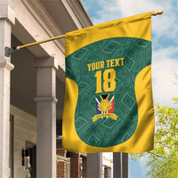 Custom South Africa Soccer Garden Flag Bafana Bafana Spirit African Pattern - Wonder Print Shop