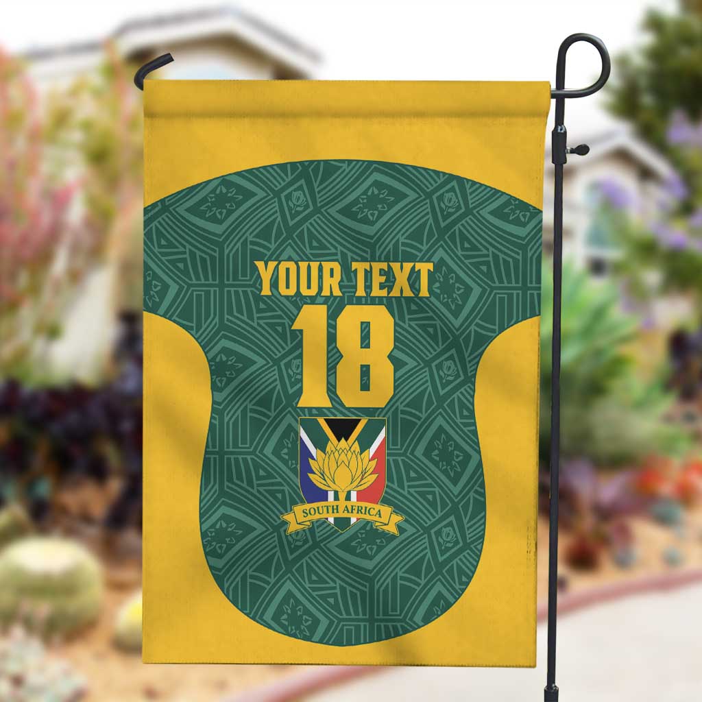 Custom South Africa Soccer Garden Flag Bafana Bafana Spirit African Pattern - Wonder Print Shop