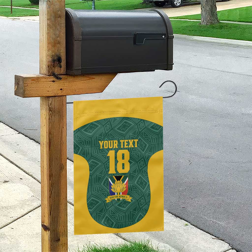 Custom South Africa Soccer Garden Flag Bafana Bafana Spirit African Pattern - Wonder Print Shop