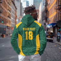 Custom South Africa Soccer Hoodie Bafana Bafana Spirit African Pattern - Wonder Print Shop