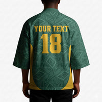 Custom South Africa Soccer Kimono Bafana Bafana Spirit African Pattern - Wonder Print Shop
