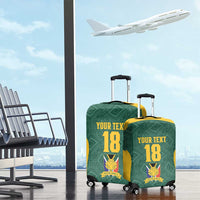 Custom South Africa Soccer Luggage Cover Bafana Bafana Spirit African Pattern - Wonder Print Shop