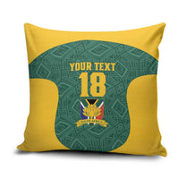 Custom South Africa Soccer Pillow Cover Bafana Bafana Spirit African Pattern - Wonder Print Shop