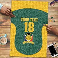 Custom South Africa Soccer Puzzle Bafana Bafana Spirit African Pattern - Wonder Print Shop