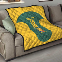 Custom South Africa Soccer Quilt Bafana Bafana Spirit African Pattern - Wonder Print Shop