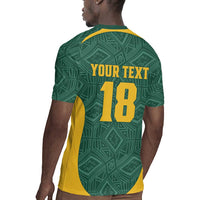 Custom South Africa Soccer Rugby Jersey Bafana Bafana Spirit African Pattern - Wonder Print Shop