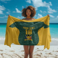 Custom South Africa Soccer Sarong Bafana Bafana Spirit African Pattern - Wonder Print Shop