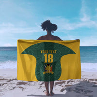 Custom South Africa Soccer Sarong Bafana Bafana Spirit African Pattern - Wonder Print Shop