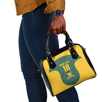 Custom South Africa Soccer Shoulder Handbag Bafana Bafana Spirit African Pattern - Wonder Print Shop