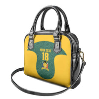 Custom South Africa Soccer Shoulder Handbag Bafana Bafana Spirit African Pattern - Wonder Print Shop
