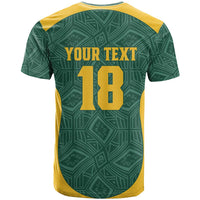 Custom South Africa Soccer T shirt Bafana Bafana Spirit African Pattern - Wonder Print Shop