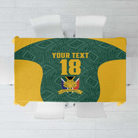Custom South Africa Soccer Tablecloth Bafana Bafana Spirit African Pattern - Wonder Print Shop