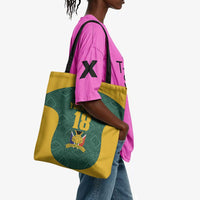 Custom South Africa Soccer Tote Bag Bafana Bafana Spirit African Pattern - Wonder Print Shop