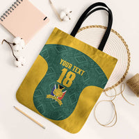 Custom South Africa Soccer Tote Bag Bafana Bafana Spirit African Pattern - Wonder Print Shop