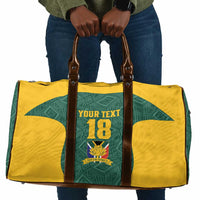 Custom South Africa Soccer Travel Bag Bafana Bafana Spirit African Pattern - Wonder Print Shop