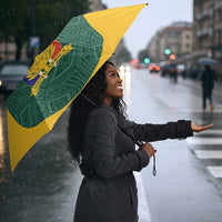 Custom South Africa Soccer Umbrella Bafana Bafana Spirit African Pattern - Wonder Print Shop