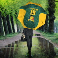 Custom South Africa Soccer Umbrella Bafana Bafana Spirit African Pattern - Wonder Print Shop